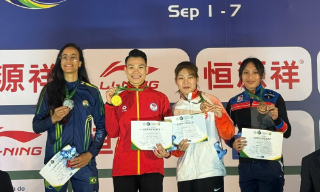 Vận động viên đoàn Bắc Ninh giành Huy chương Vàng Wushu thế giới